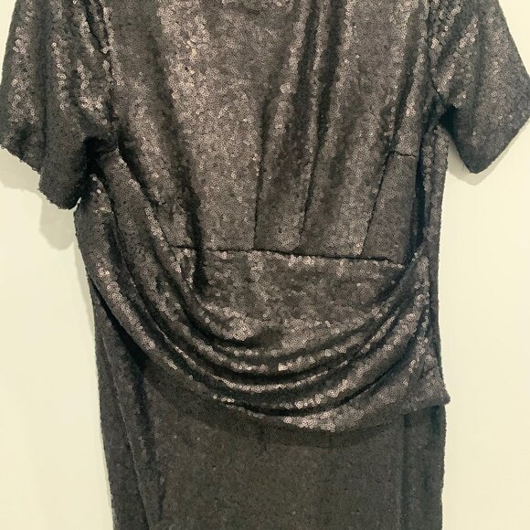 Eloquii Studio Black Short Sleeve Size 16 Dress - Picture 3 of 10